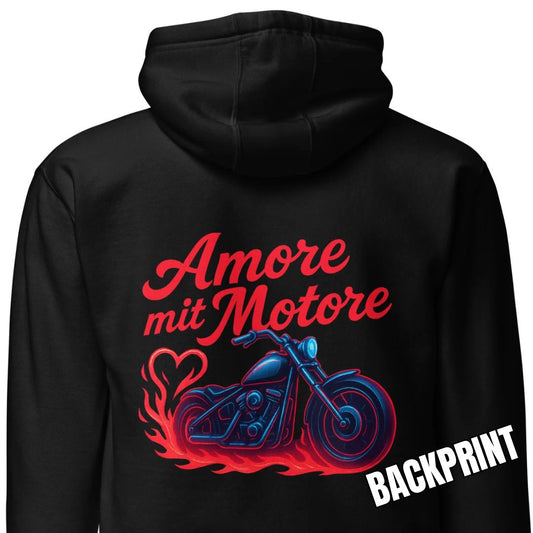 Amore mit Motore – Backprint Hoodie