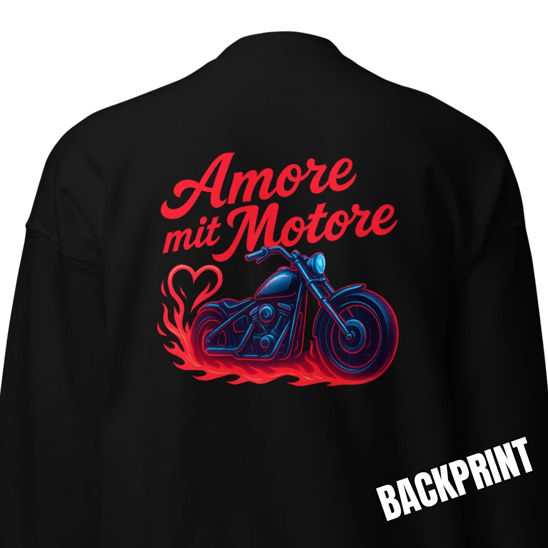 Amore mit Motore – Backprint Sweater