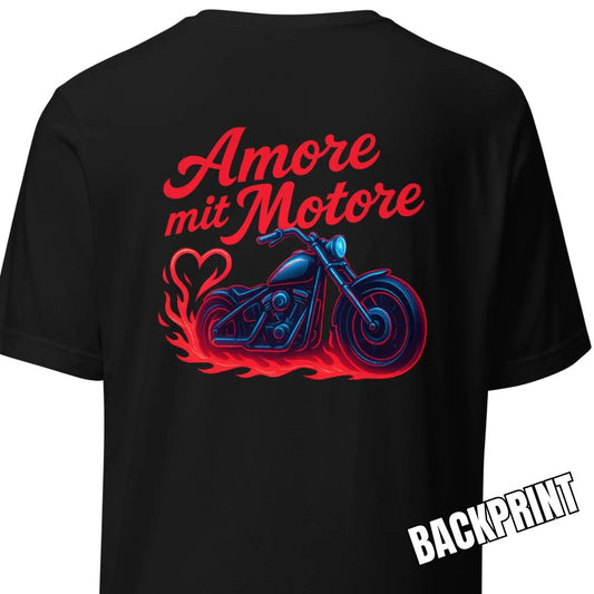 Amore mit Motore – Backprint T-Shirt