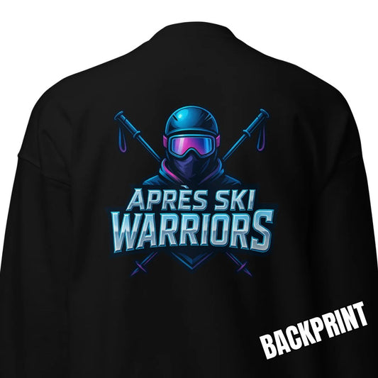 Après Ski Warriors – Backprint Sweater for group celebrations