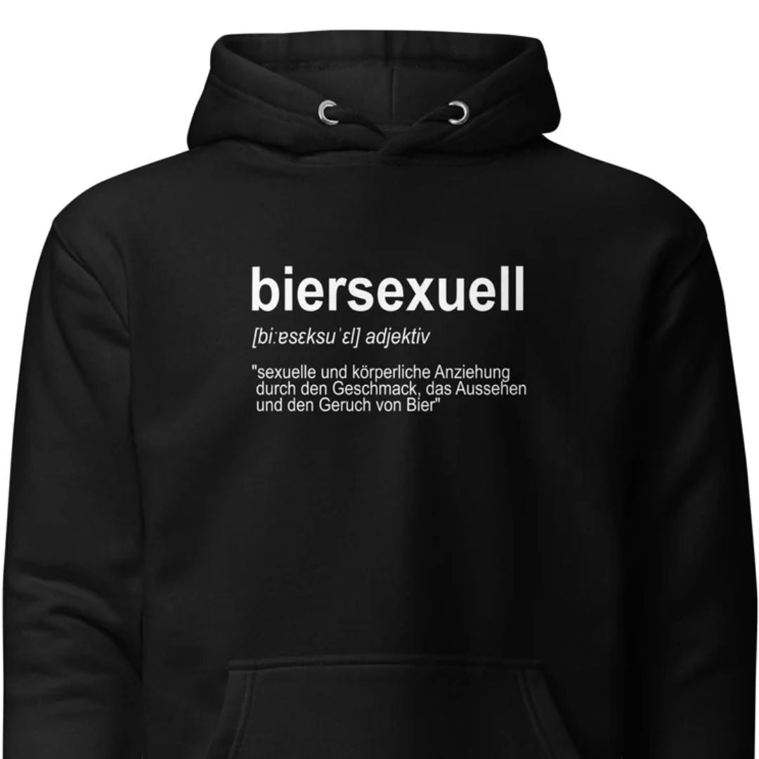 Biersexuell - Unisex Hoodie - Motivansicht bei FunStuff.at