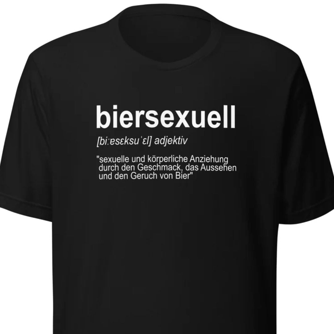Biersexuell – Unisex T-Shirt - Motivansicht bei FunStuff.at