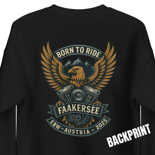 Born to Ride – EBW Faakersee Edition 2025 - Unisex-Pullover - Backprint