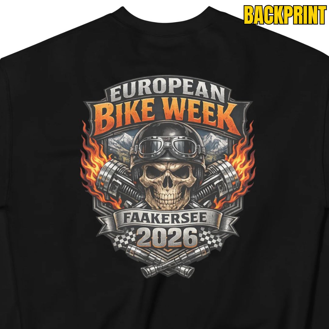 European Bike Week 2026 - Biker Sweater - Motivansicht bei FunStuff.at