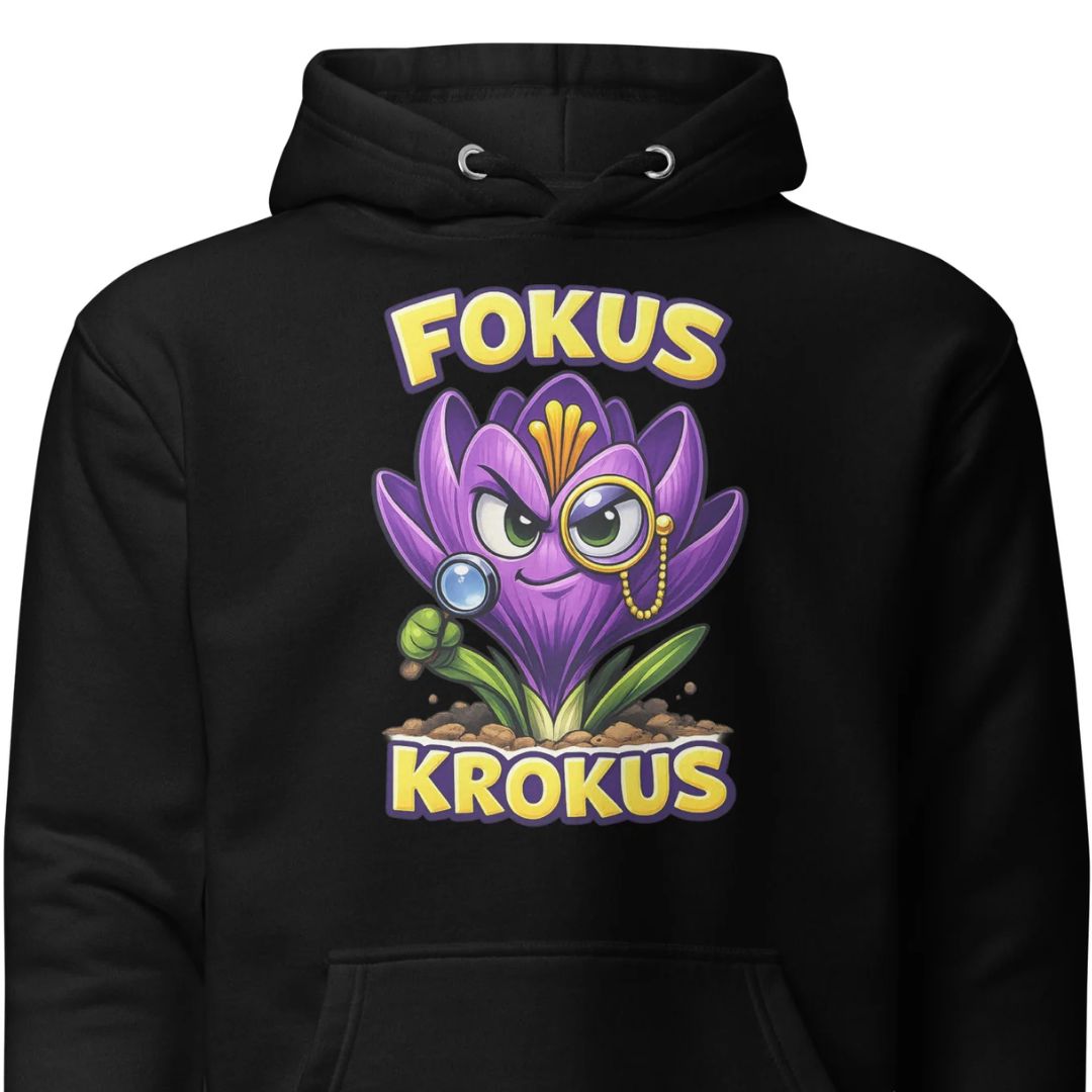 Fokus Krokus - Unisex Hoodie - Motivansicht bei FunStuff.at