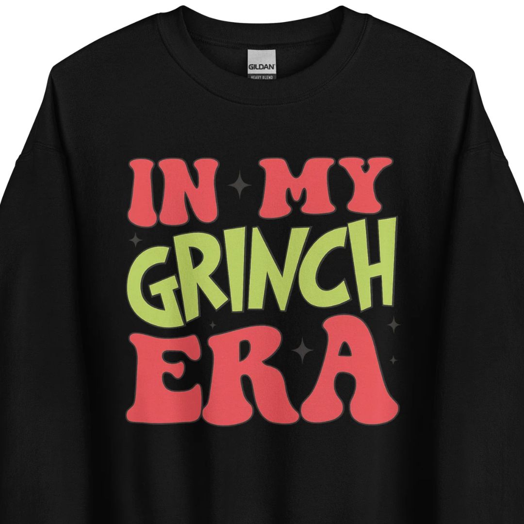 In My Grinch Era - Weihnachtssweater mit Humor - Motivansicht bei FunStuff.at
