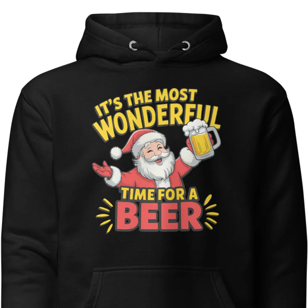 It’s the Most Wonderful Time for a Beer - Unisex Hoodie - Motivansicht bei FunStuff.at