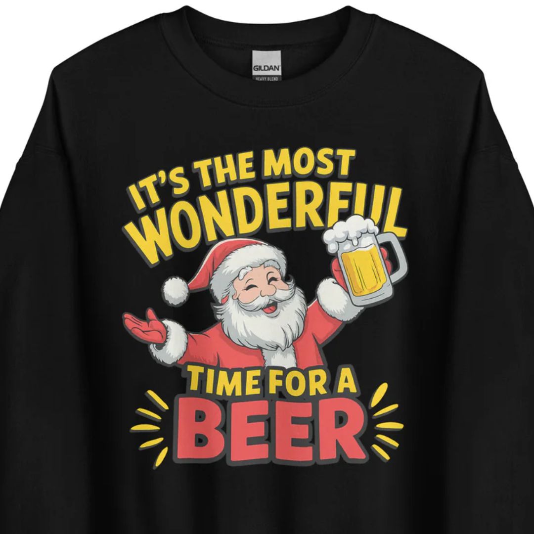 It’s the Most Wonderful Time for a Beer - Unisex Sweater - Motivansicht bei FunStuff.at