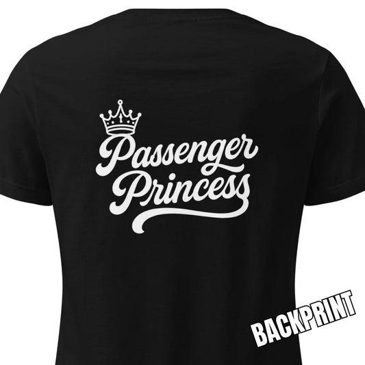 Passenger Princess – Damen T-Shirt Backprint
