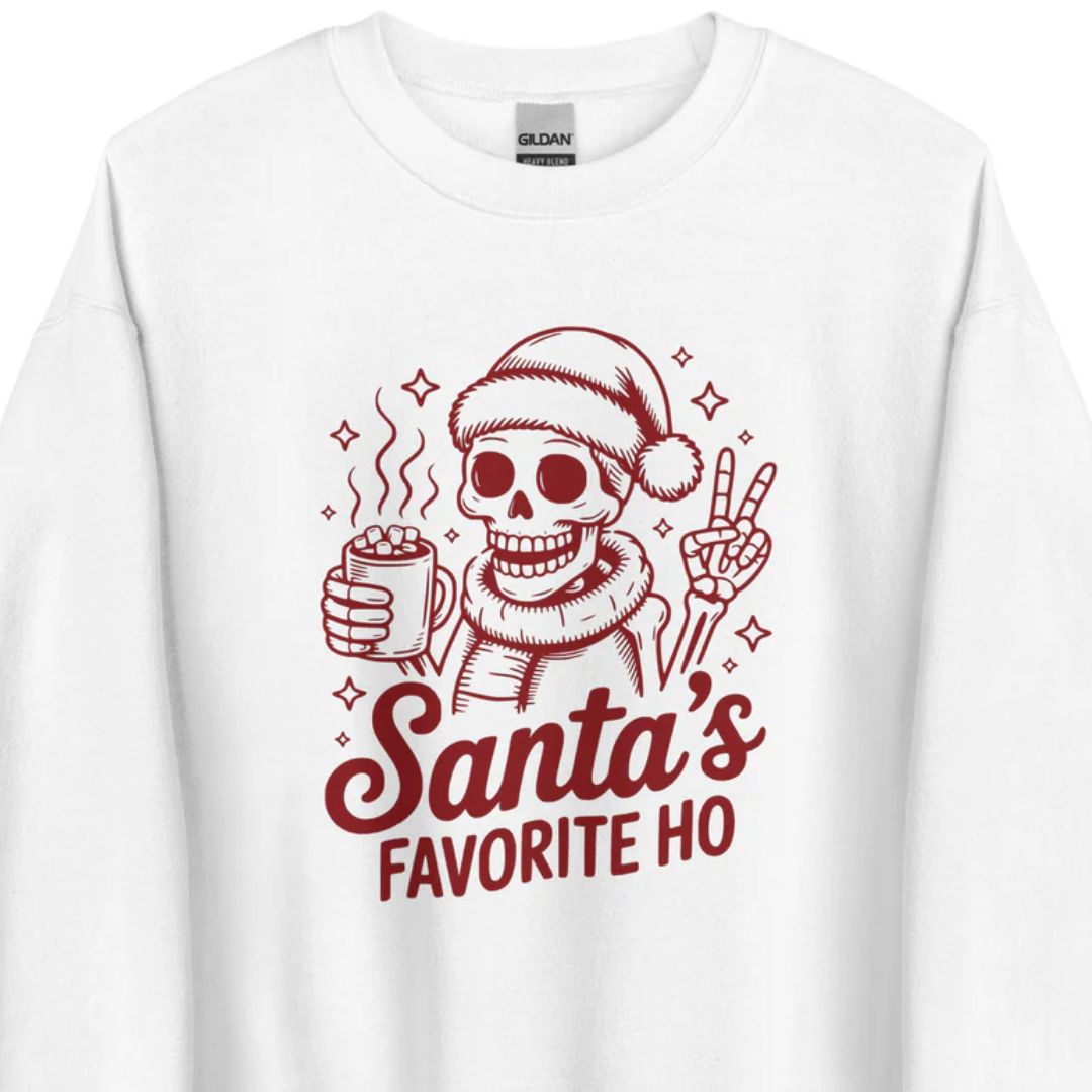 Santa’s Favorite Ho - Unisex Sweater - Motivansicht bei FunStuff.at