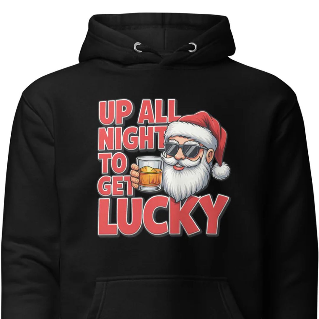 Up All Night To Get Lucky - Unisex Hoodie - Motivansicht bei FunStuff.at