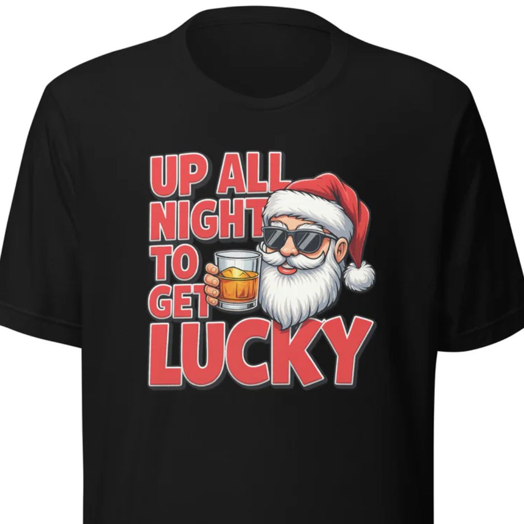 Up All Night To Get Lucky – Unisex T-Shirt - Motivansicht bei FunStuff.at