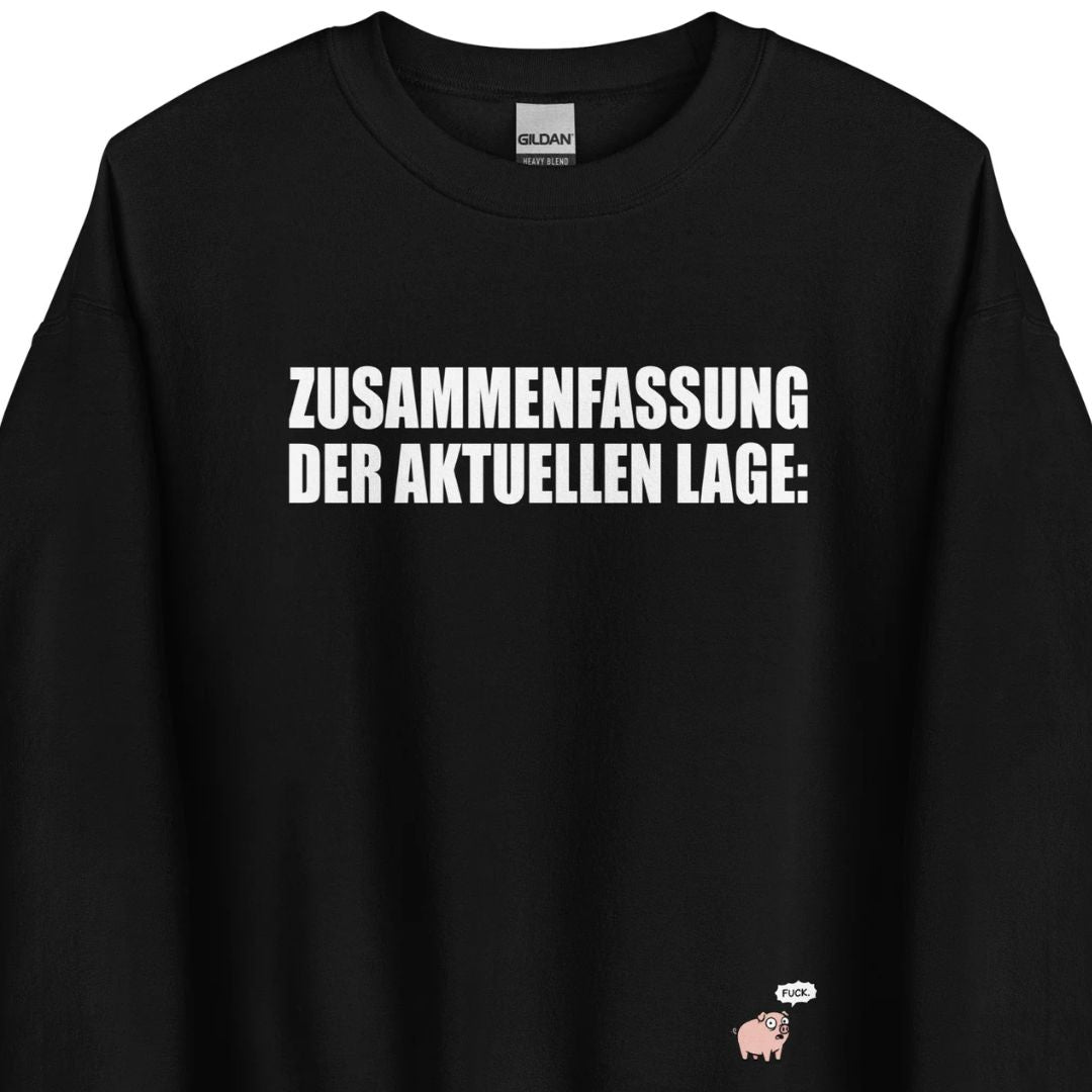 Zusammenfassung der aktuellen Lage - Unisex Sweater