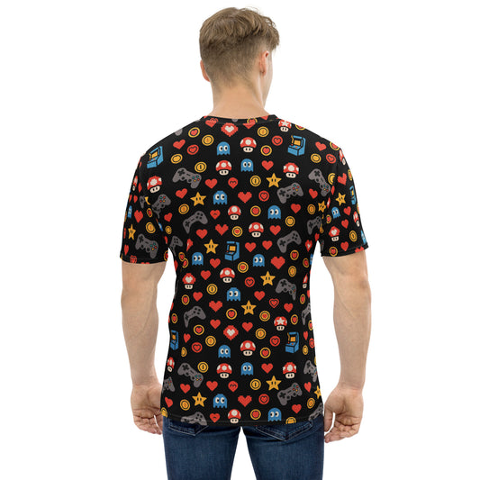 Retro Gamer Icons Full Print Tee
