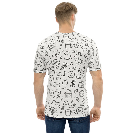 Doodle Vibes Full Print Tee