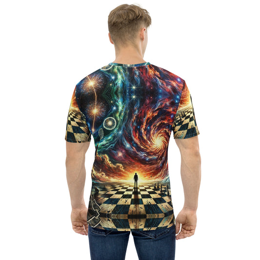 Cosmic Checkmate Full Print Tee