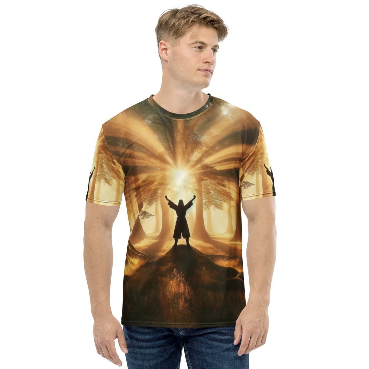 Forest Awakening Full Print Tee - Vorderansicht bei FunStuff.at