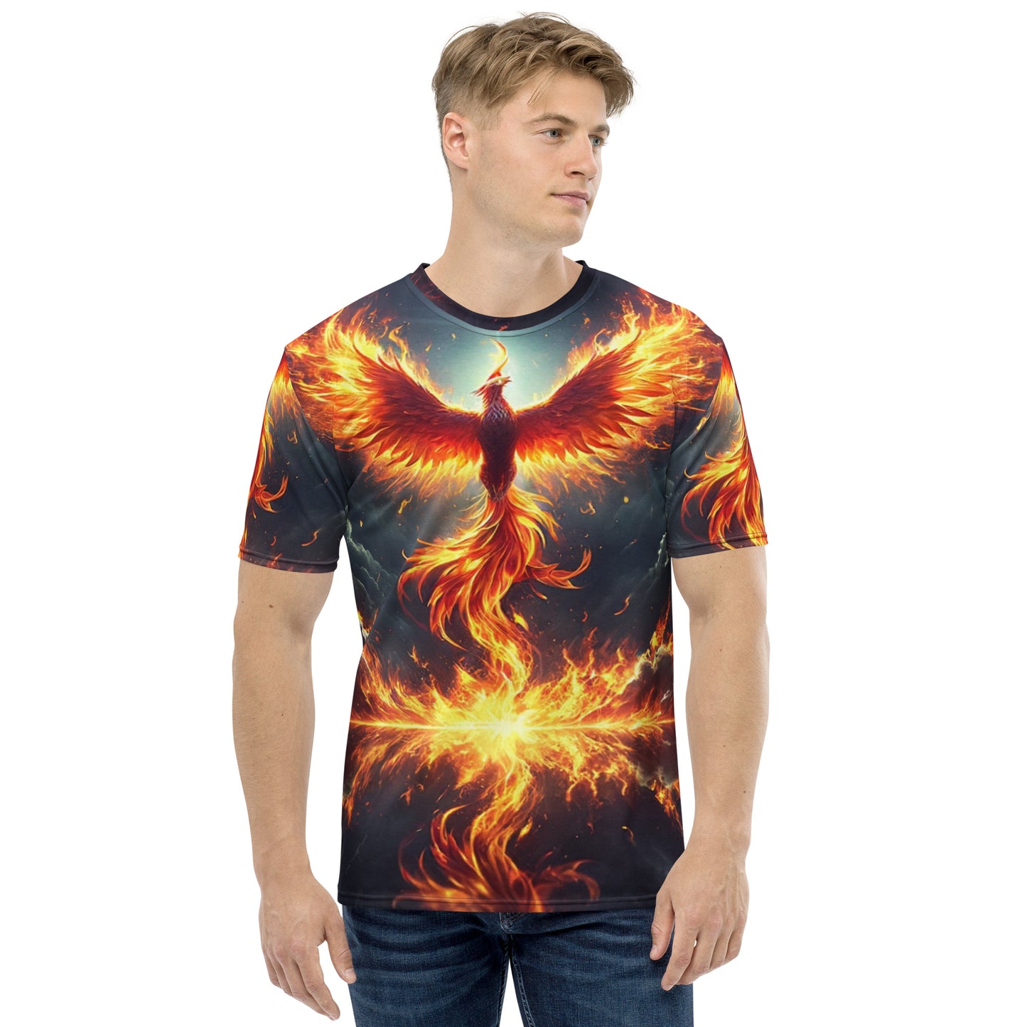 Phoenix Rising Full Print Tee - Vorderansicht bei FunStuff.at