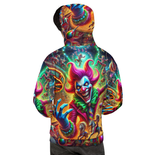 Crazy Carnival Clown – Full Print Hoodie