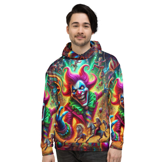 Crazy Carnival Clown – Full Print Hoodie