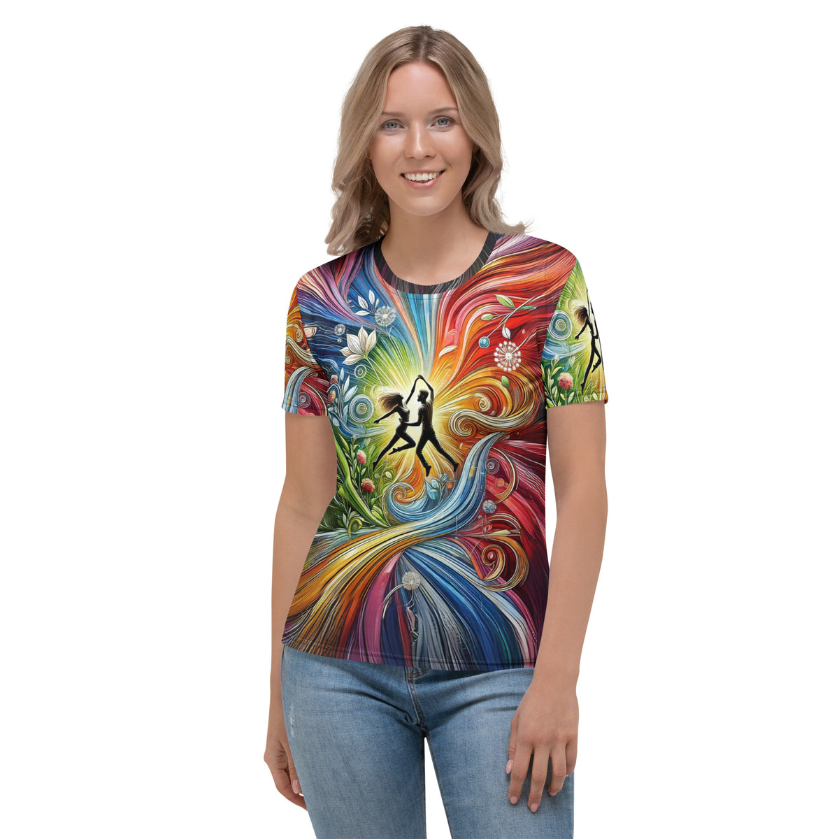 Dance Explosion Girls Full Print Tee - Vorderansicht bei FunStuff.at