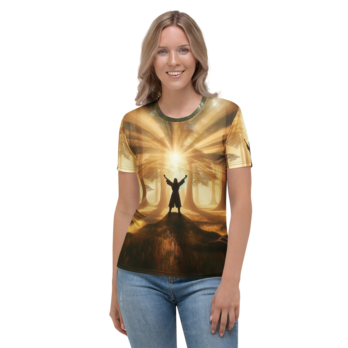 Forest Awakening Girls Full Print Tee - Vorderansicht bei FunStuff.at