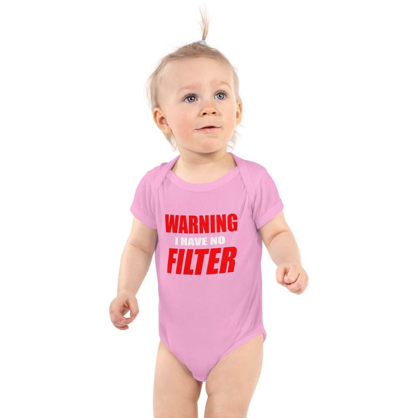 WARNING – I HAVE NO FILTER | Baby bodysuit with saying