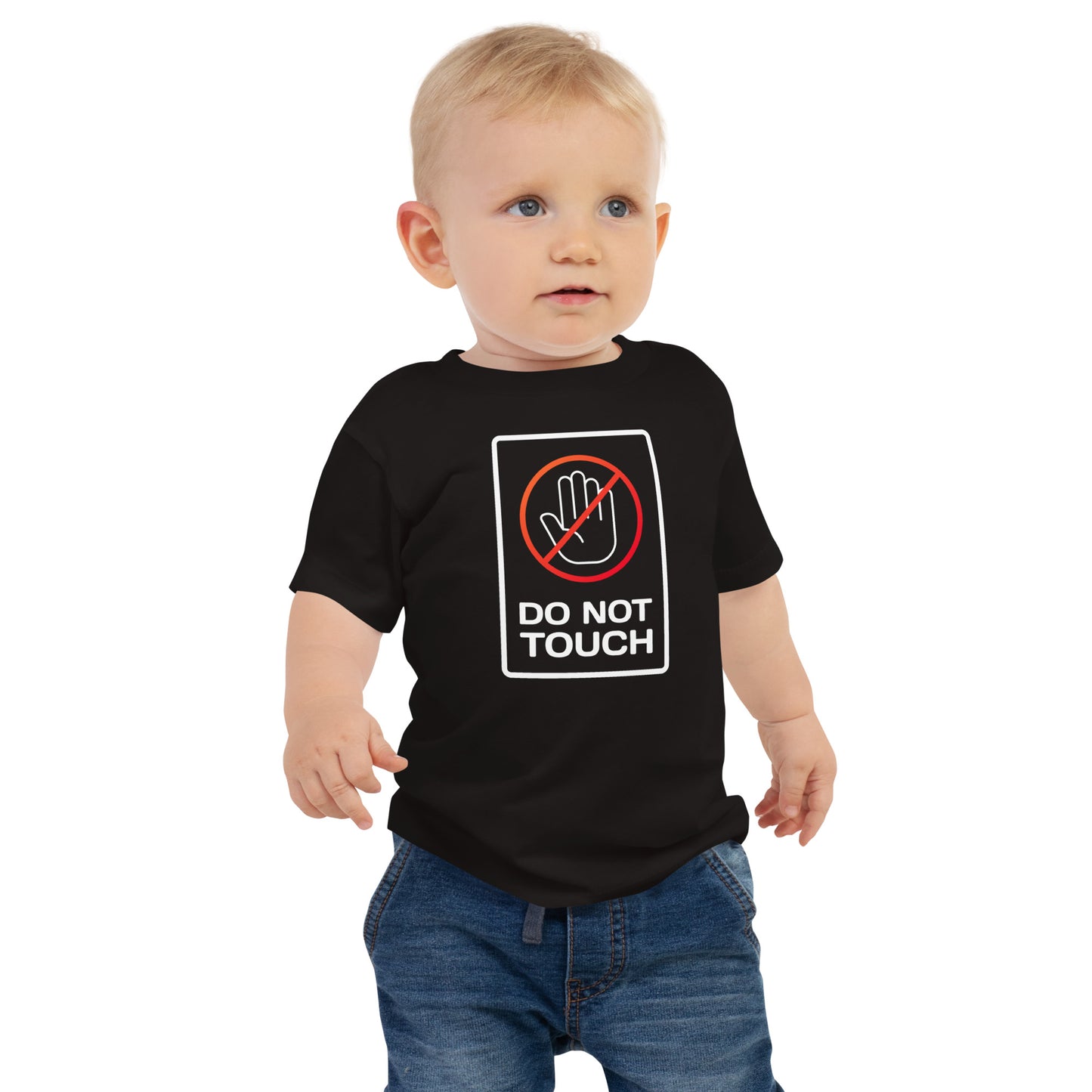 Do Not Touch – Children’s T-shirt with warning symbol