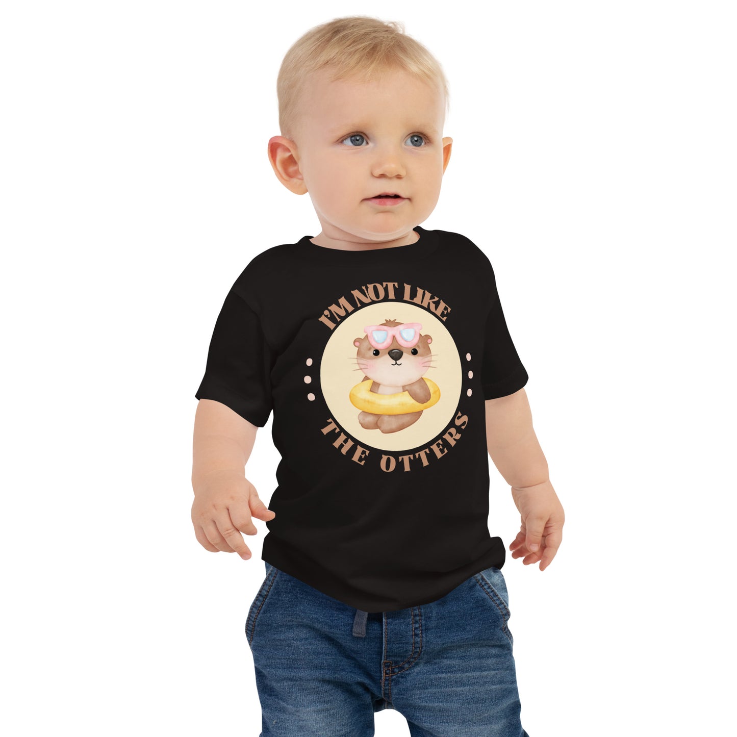 I'm Not Like the Otters kids t-shirt with otter print