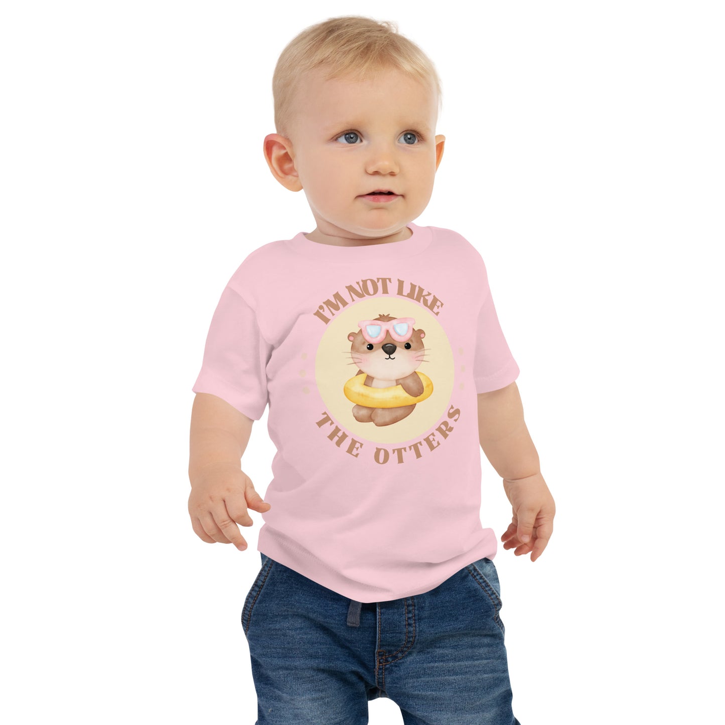 I'm Not Like the Otters kids t-shirt with otter print