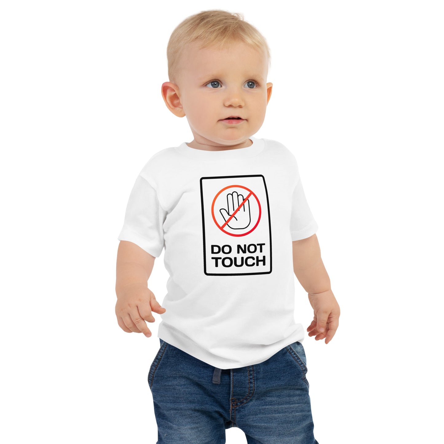 Do Not Touch – Children’s T-shirt with warning symbol
