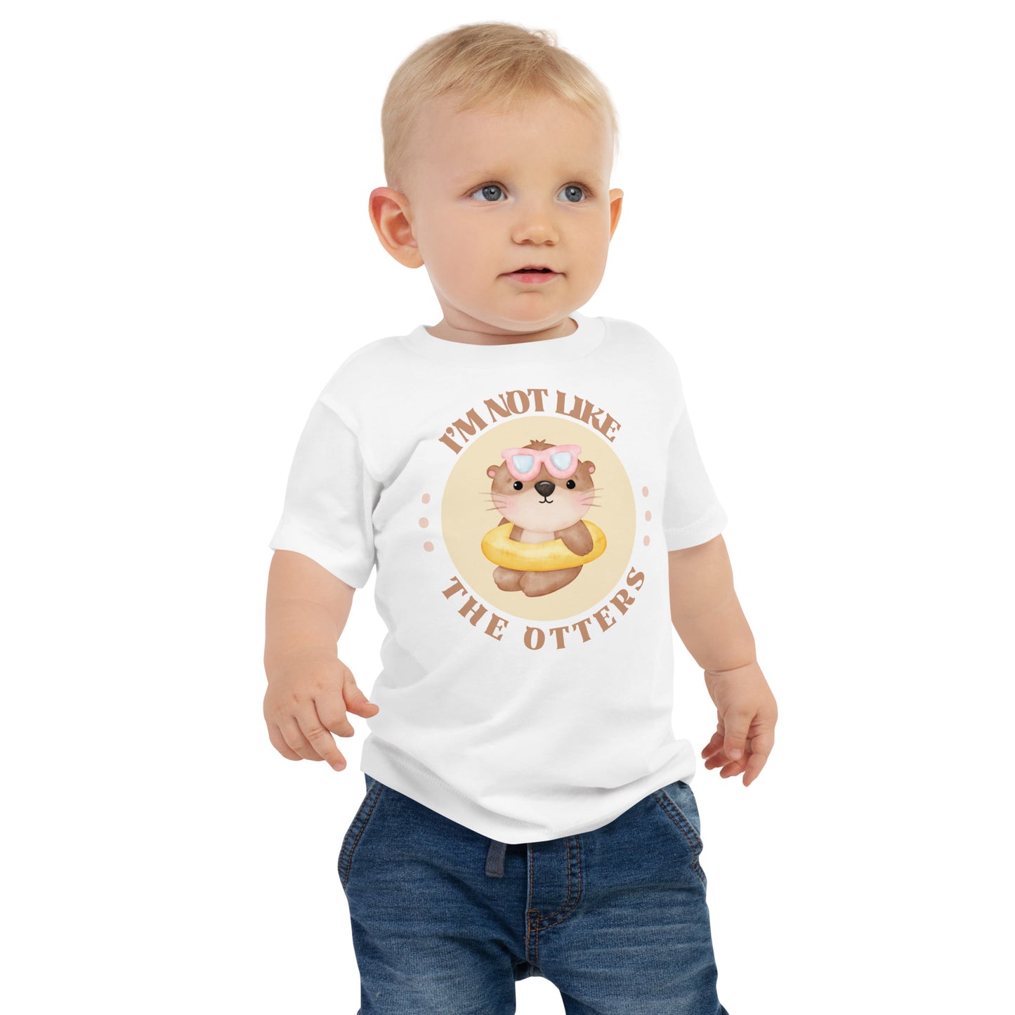 I'm Not Like the Otters kids t-shirt with otter print