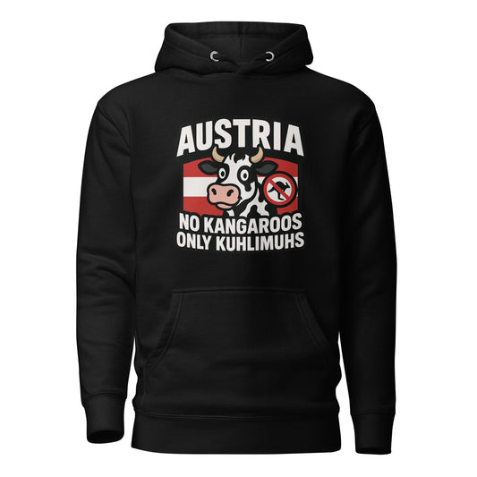 Austria – No Kangaroos, only Kuhlimuhs – Hoodie