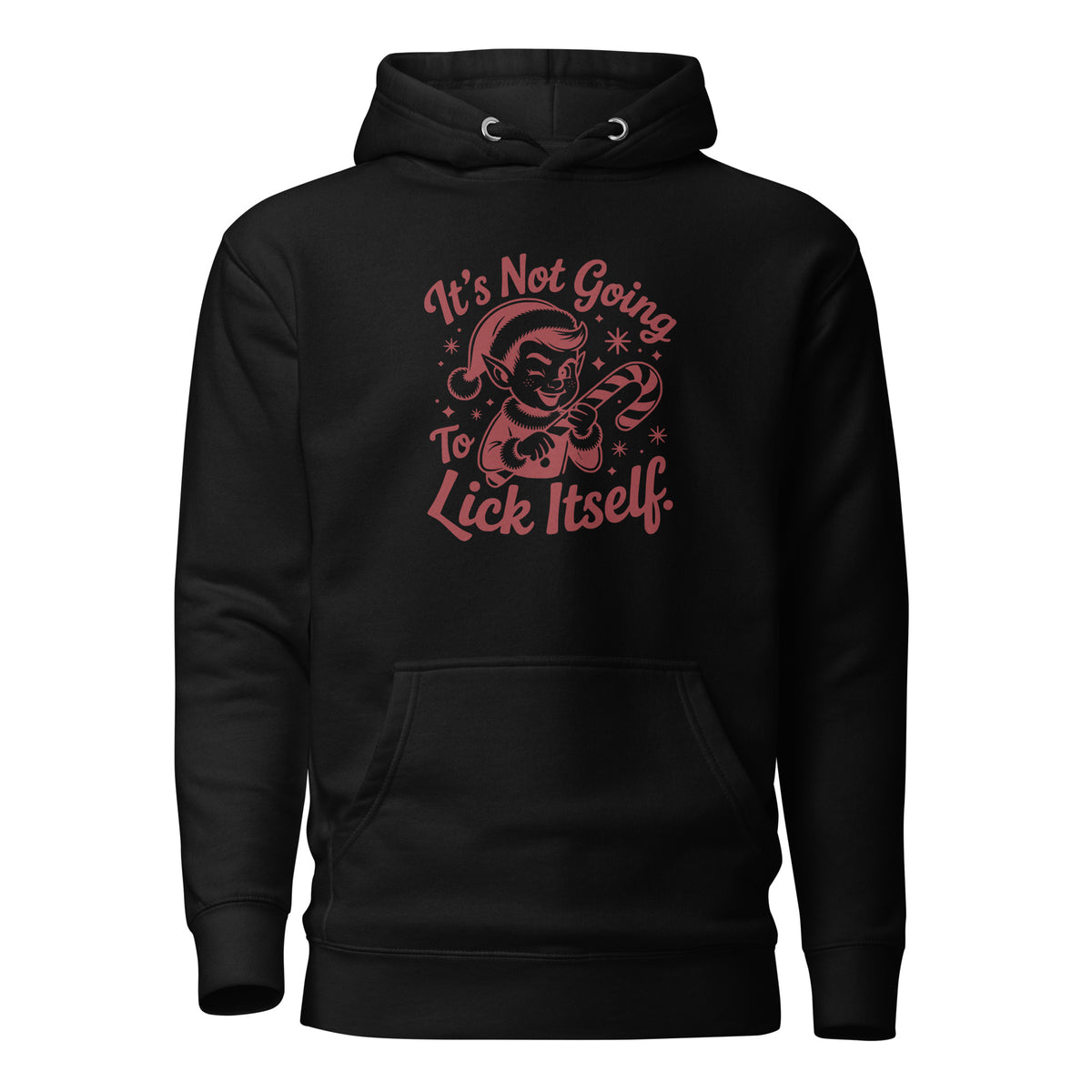 It’s Not Going To Lick Itself – Unisex Hoodie – schwarz, Vorderansicht