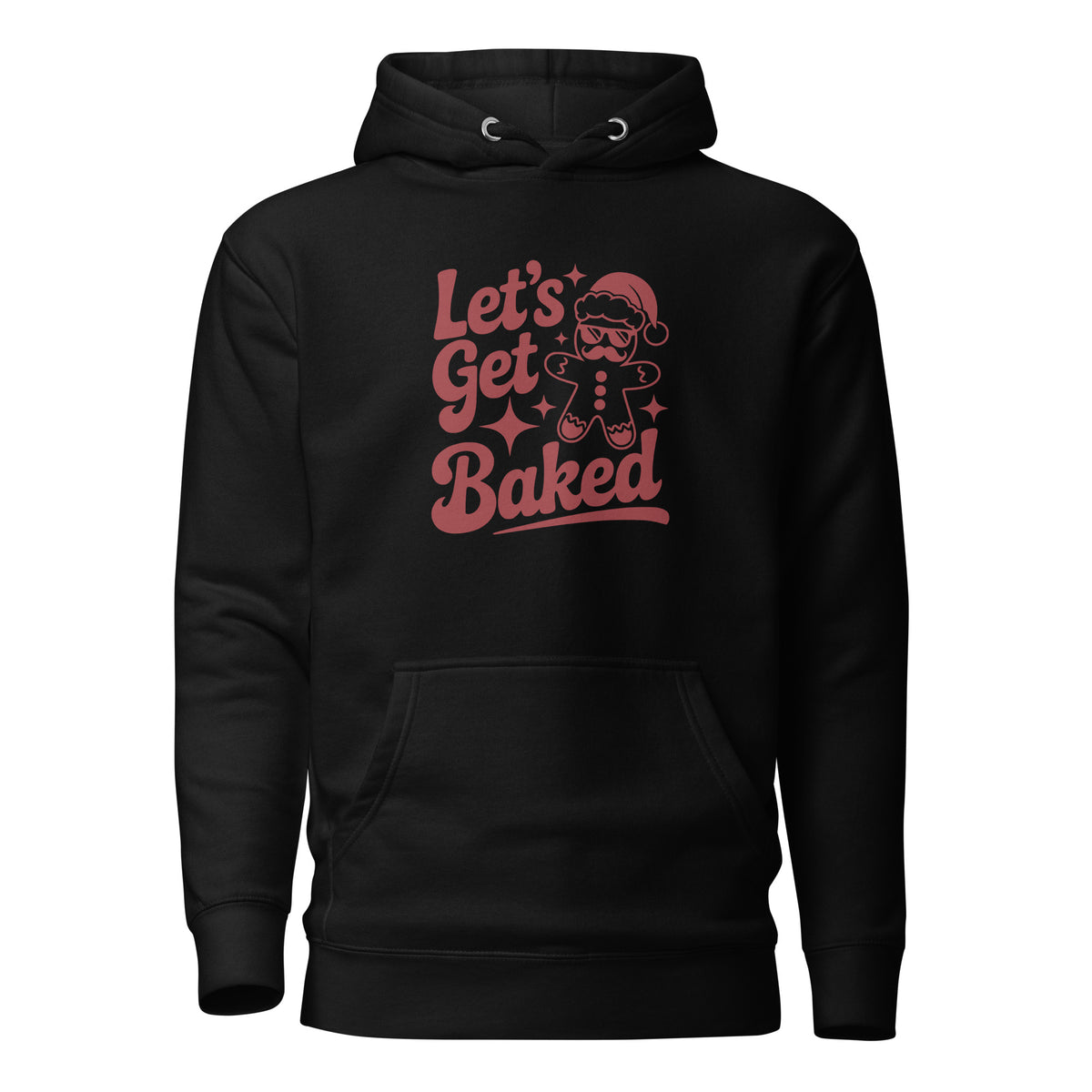 Let’s Get Baked – Unisex Hoodie – schwarz, Vorderansicht