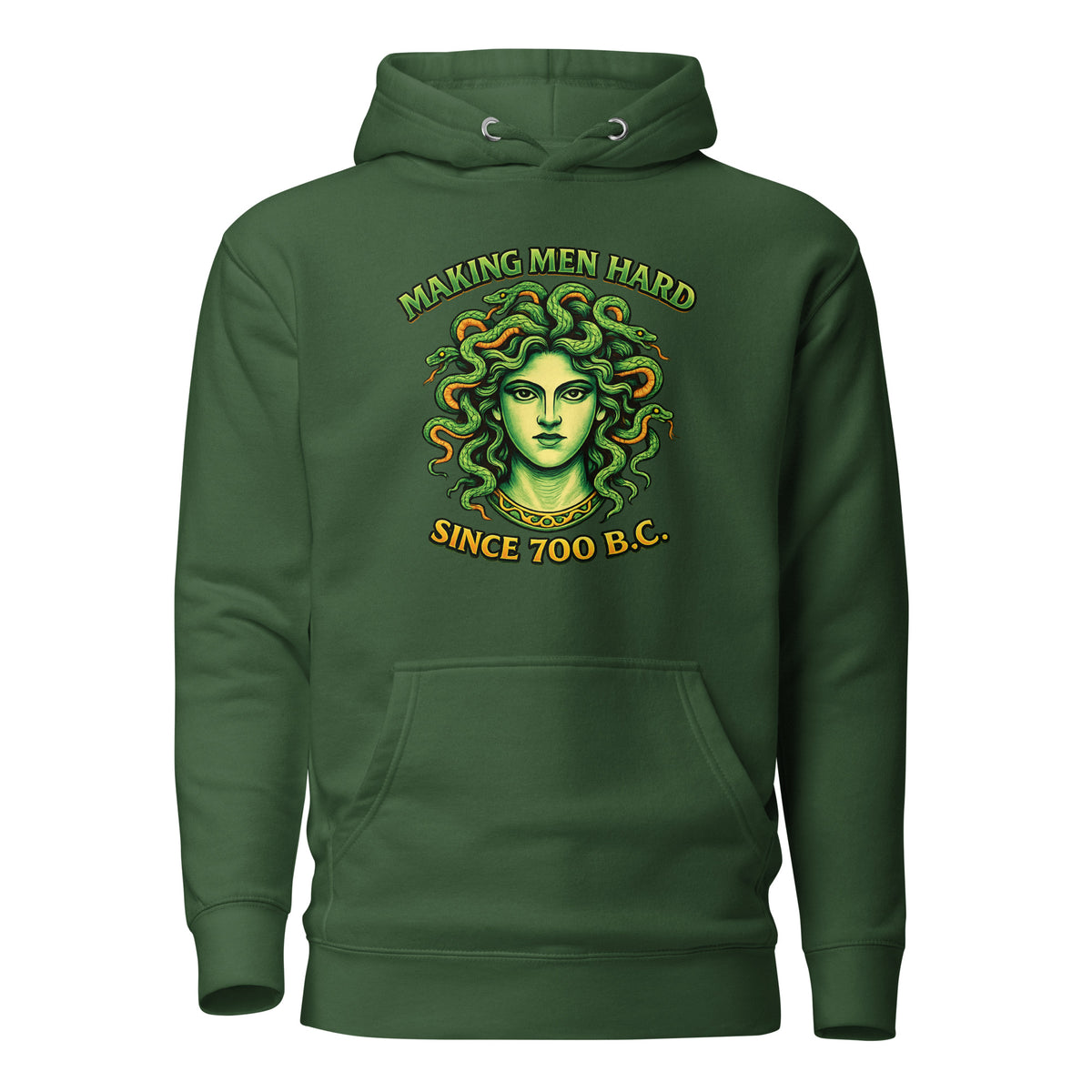 Making Men Hard Since 700 B.C. – Unisex Hoodie – grün, Vorderansicht