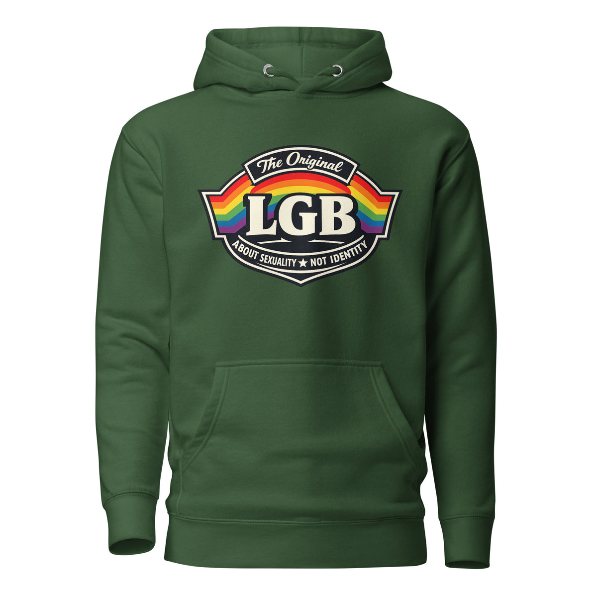 LGB – The Original – Unisex Hoodie – grün, Vorderansicht