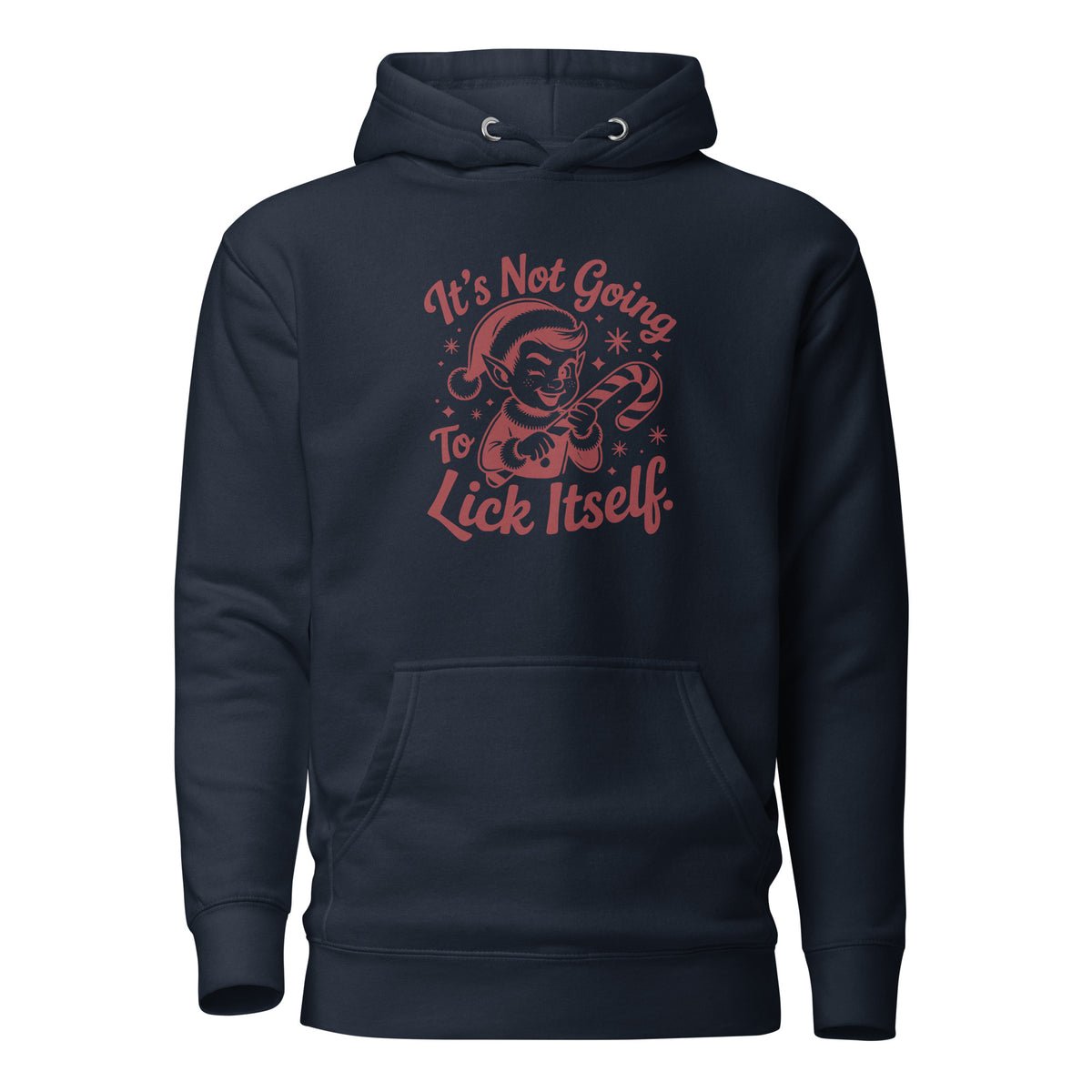 It’s Not Going To Lick Itself – Unisex Hoodie – navyblau, Vorderansicht
