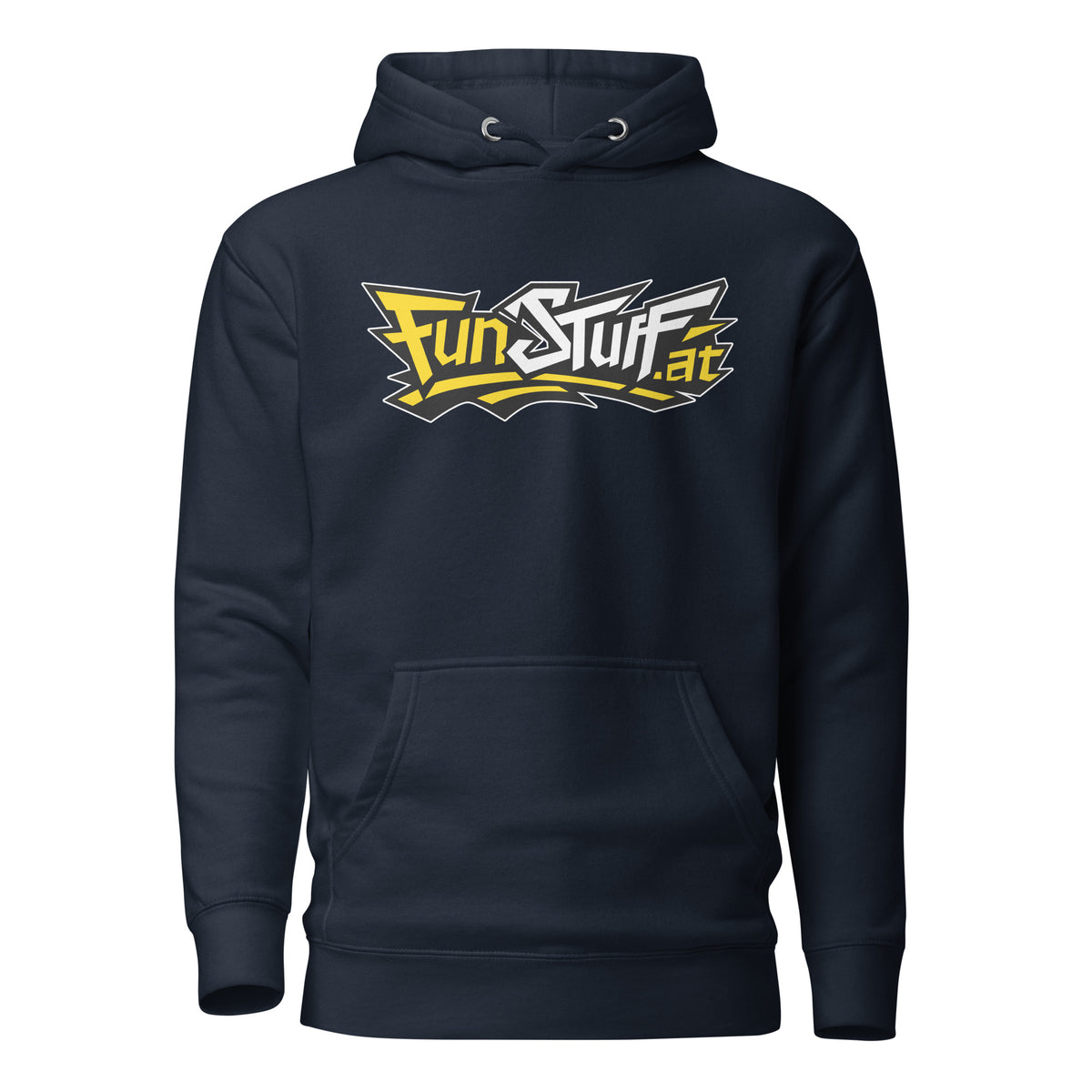 FunStuff Logo – Hoodie Unisex – navyblau, Vorderansicht