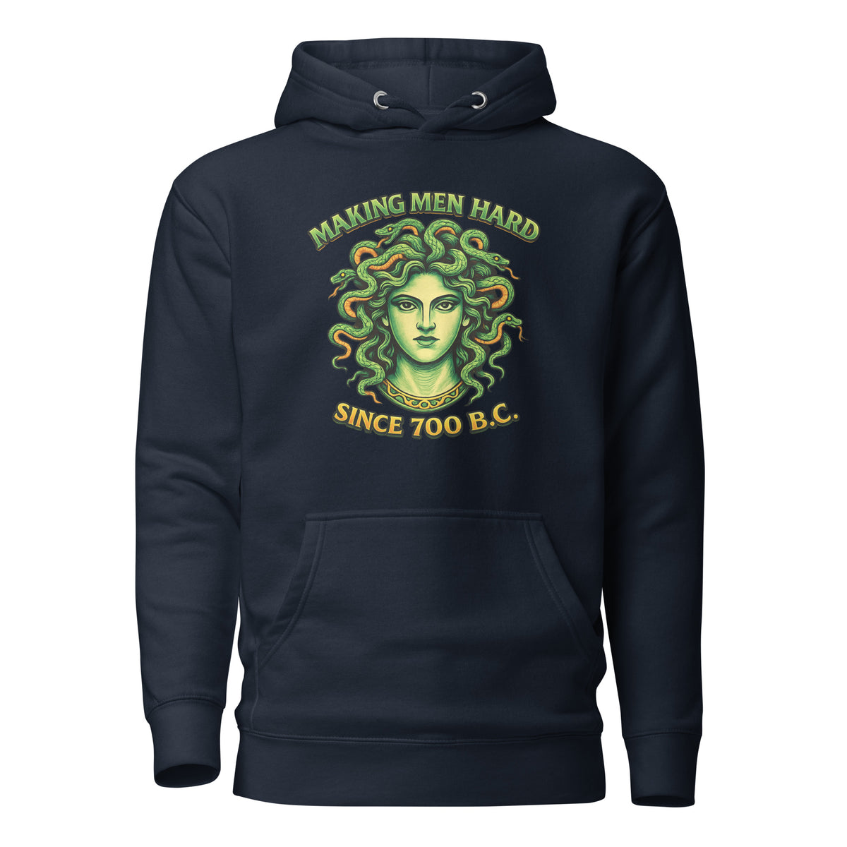 Making Men Hard Since 700 B.C. – Unisex Hoodie – navyblau, Vorderansicht