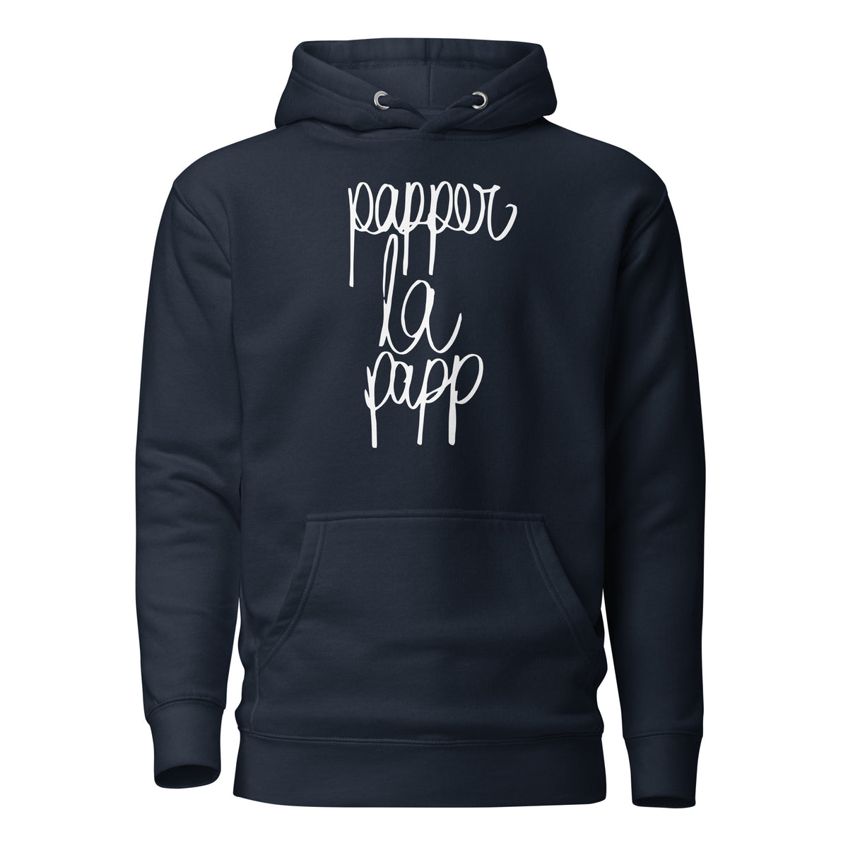 Papper la Papp – Unisex Hoodie – navyblau, Vorderansicht