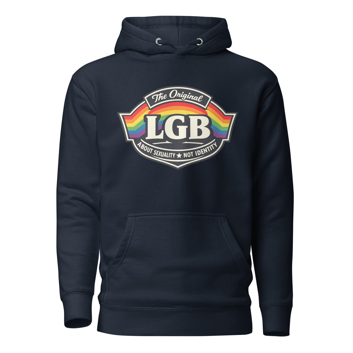 LGB – The Original – Unisex Hoodie – navyblau, Vorderansicht