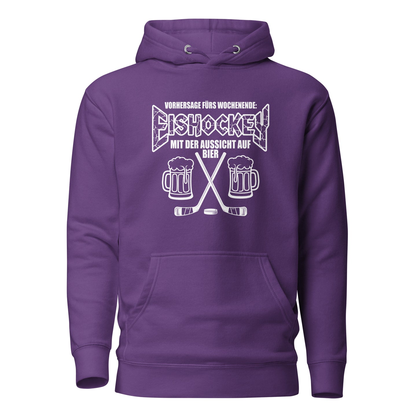 Vorhersage fürs Wochenende: Eishockey & Bier - Unisex Hoodie