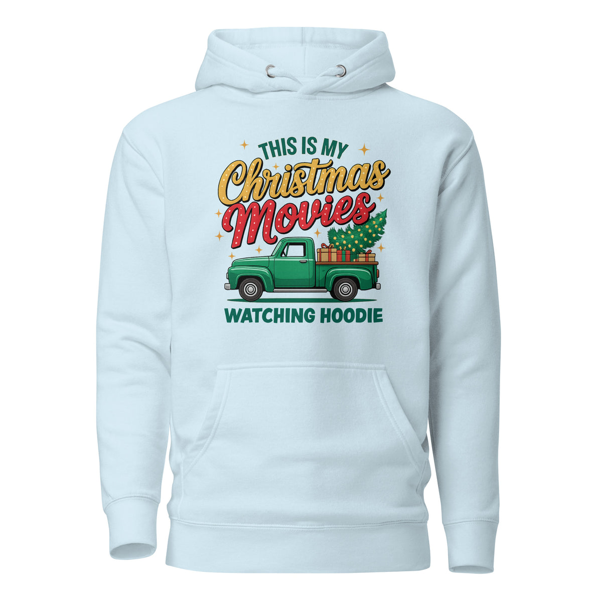 This Is My Christmas Movies Watching Hoodie – Unisex Hoodie – blau, Vorderansicht