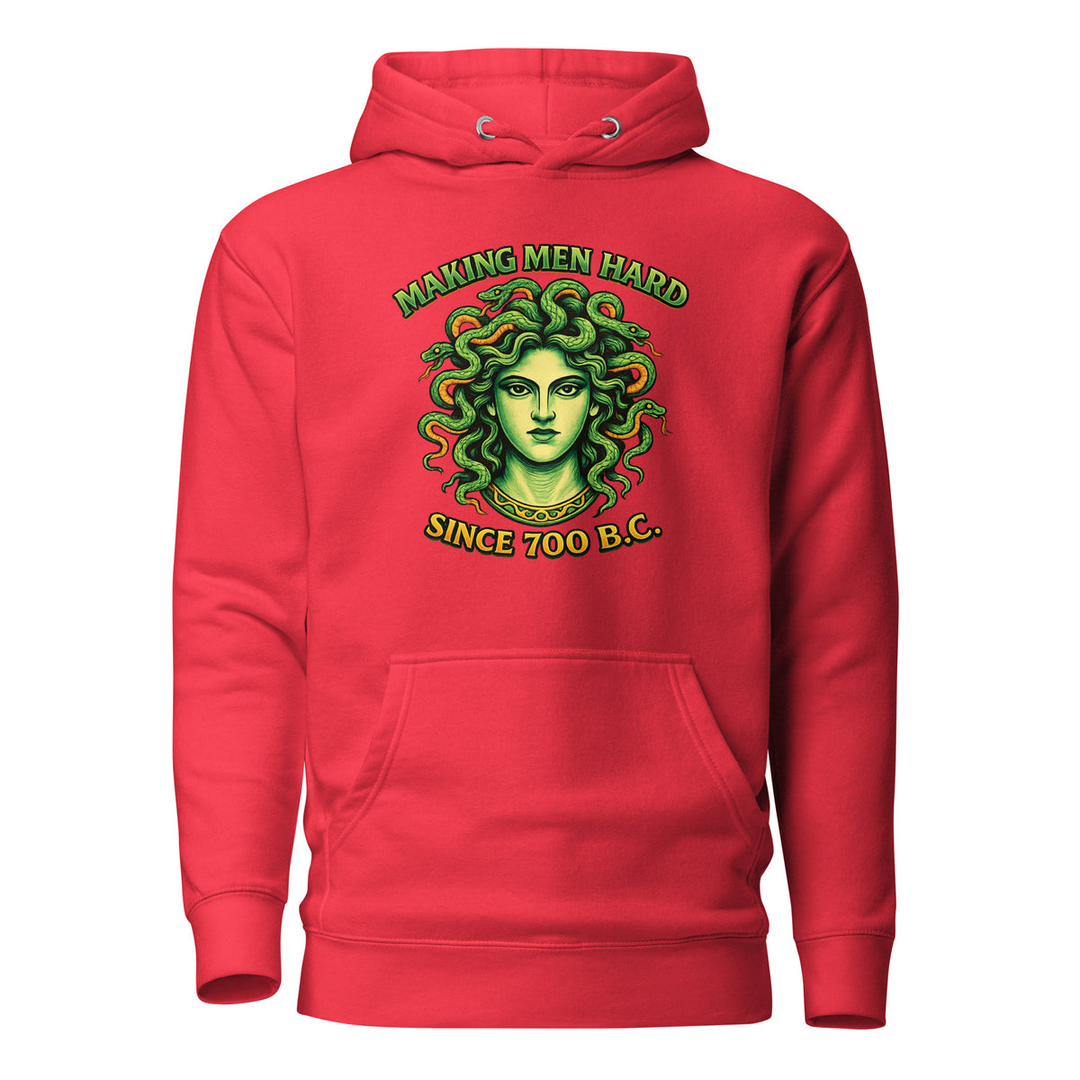 Making Men Hard Since 700 B.C. – Unisex Hoodie – rot, Vorderansicht