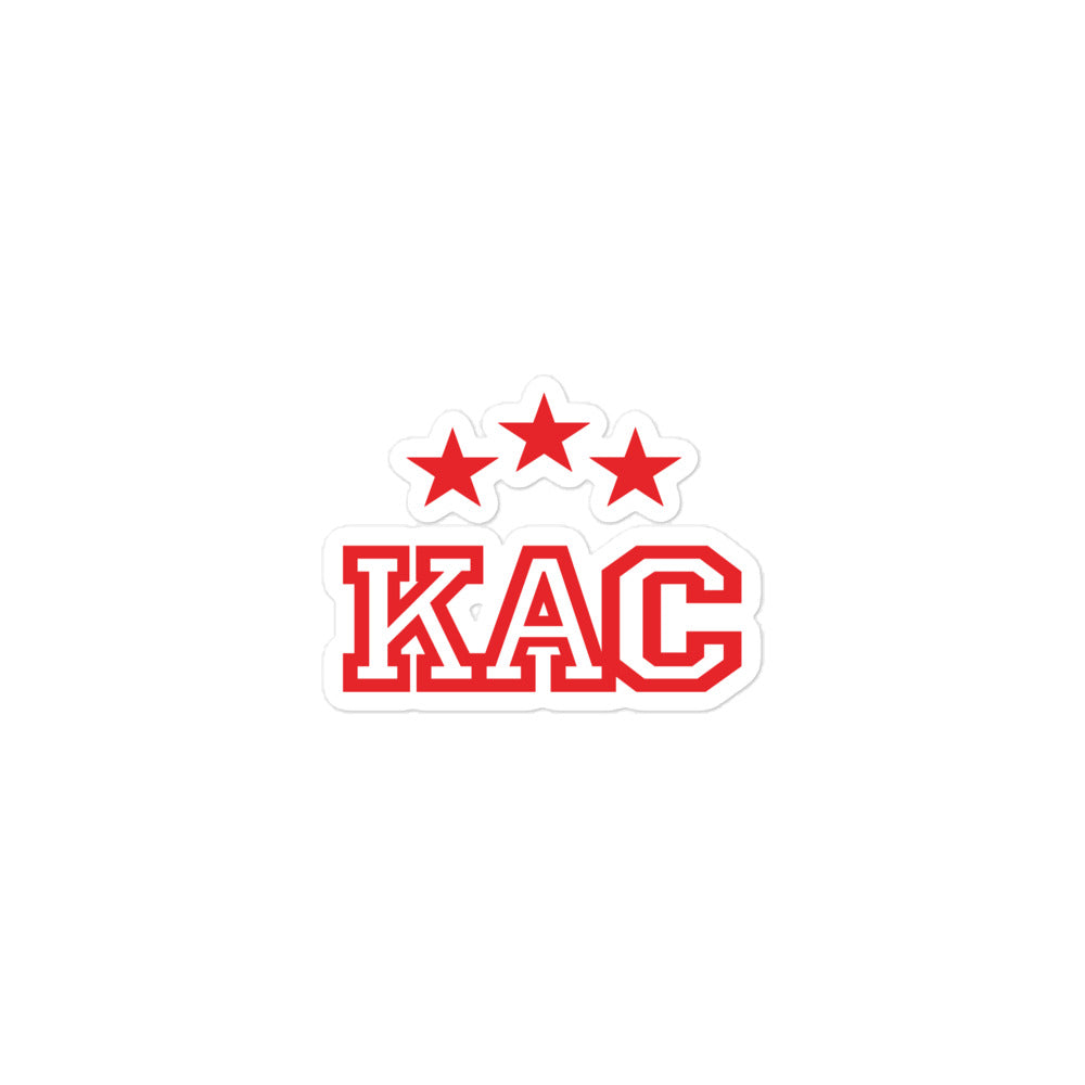 KAC 3 Sterne Blasenfreie Aufkleber