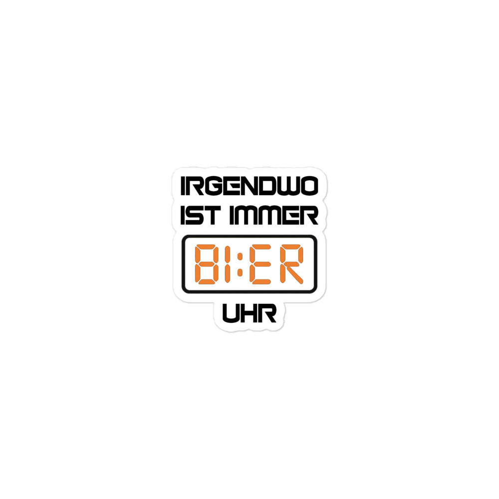 Bier Uhr Blasenfreie Aufkleber
