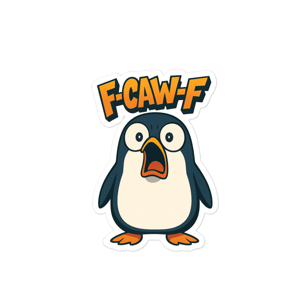 F-CAW-F Pinguin Blasenfreie Aufkleber