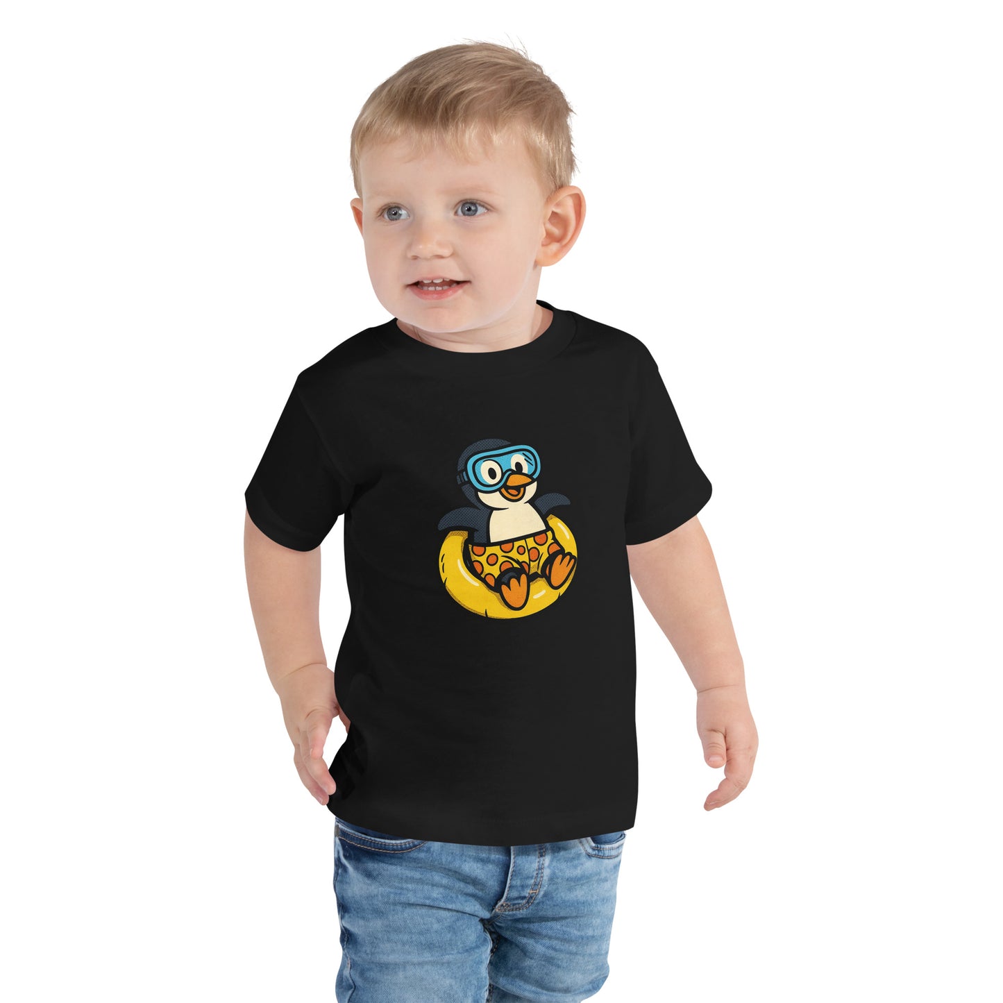 Plansch-Pinguin „Poolito“ – Kinder T-Shirt