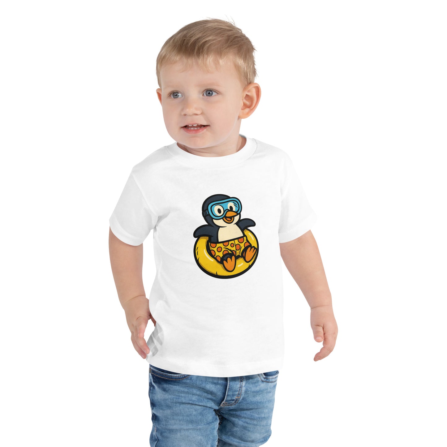 Plansch-Pinguin „Poolito“ – Kinder T-Shirt